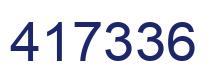 Number 417336 blue image