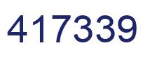 Number 417339 blue image