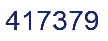 Número 417379 imagen azul