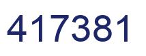 Número 417381 imagen azul