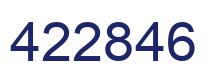Número 422846 imagen azul