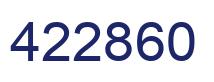 Number 422860 blue image