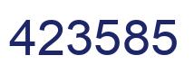 Número 423585 imagen azul