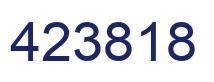 Number 423818 blue image