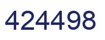 Number 424498 blue image