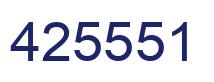 Número 425551 imagen azul
