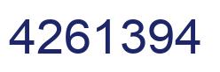 Número 4261394 imagen azul