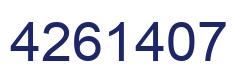 Número 4261407 imagen azul
