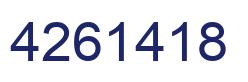 Número 4261418 imagen azul
