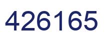 Número 426165 imagen azul