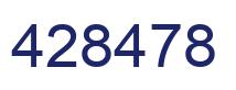 Number 428478 blue image