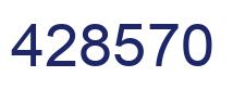 Number 428570 blue image