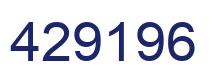 Número 429196 imagen azul