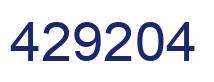 Número 429204 imagen azul