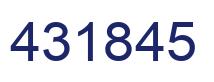 Number 431845 blue image