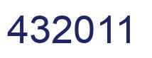 Número 432011 imagen azul