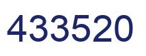 Number 433520 blue image