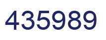 Number 435989 blue image