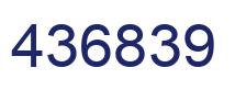 Número 436839 imagen azul