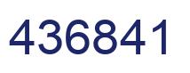 Número 436841 imagen azul