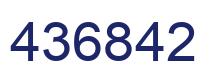 Número 436842 imagen azul