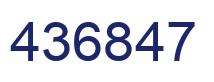 Número 436847 imagen azul