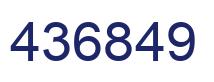 Número 436849 imagen azul
