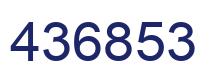 Número 436853 imagen azul