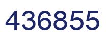 Number 436855 blue image