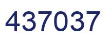 Number 437037 blue image