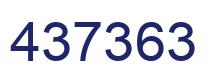 Number 437363 blue image
