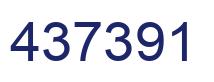 Number 437391 blue image