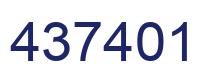 Number 437401 blue image