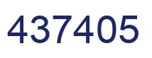 Number 437405 blue image