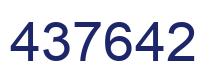 Number 437642 blue image