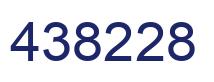 Number 438228 blue image