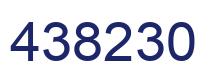 Number 438230 blue image