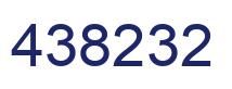Number 438232 blue image