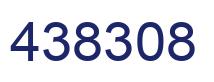 Number 438308 blue image