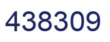 Number 438309 blue image