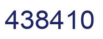 Number 438410 blue image