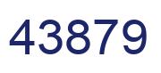 Número 43879 imagen azul