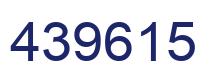 Number 439615 blue image