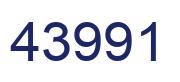 Número 43991 imagen azul