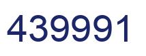 Number 439991 blue image