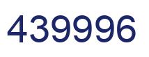 Number 439996 blue image