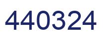 Number 440324 blue image