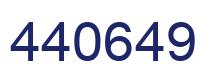 Number 440649 blue image