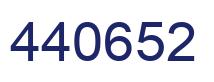Number 440652 blue image