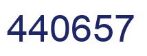 Number 440657 blue image